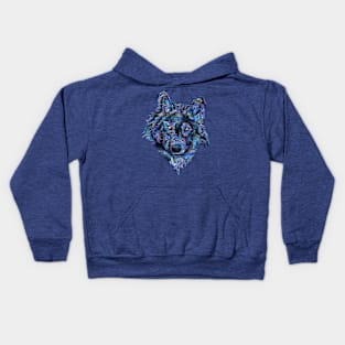 Blue Wolf Kids Hoodie